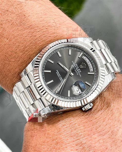 rolex daydate grey|Rolex Day-Date models.